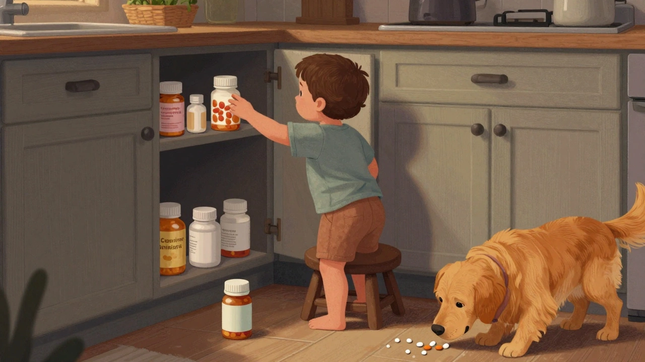 How to Keep Medications Safe from Children and Pets at Home